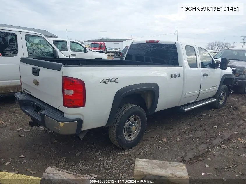 2009 Chevrolet Silverado 2500Hd Lt VIN: 1GCHK59K19E101451 Lot: 40893215