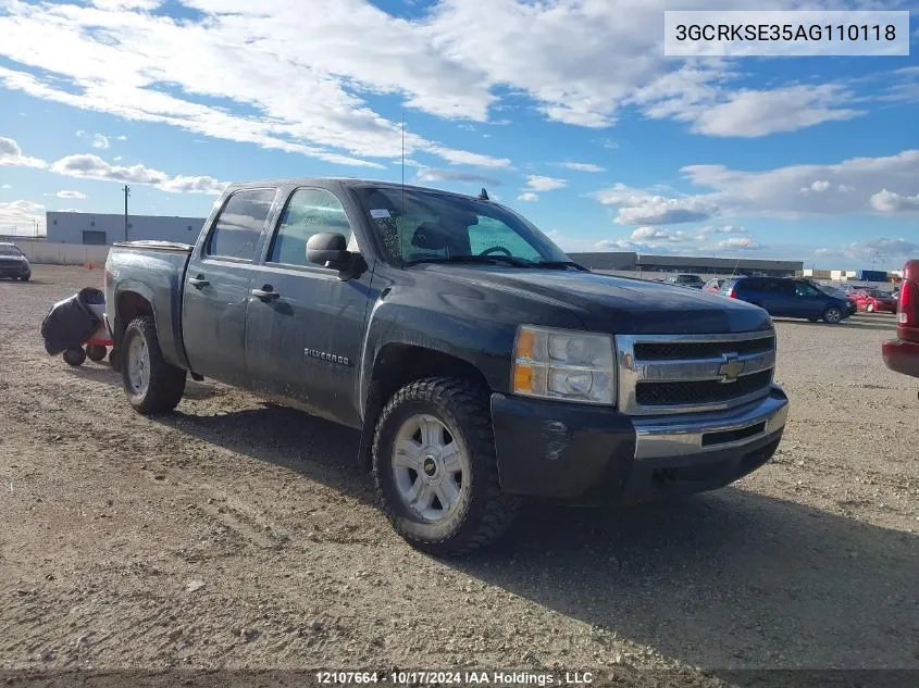 2010 Chevrolet Silverado 1500 VIN: 3GCRKSE35AG110118 Lot: 12107664