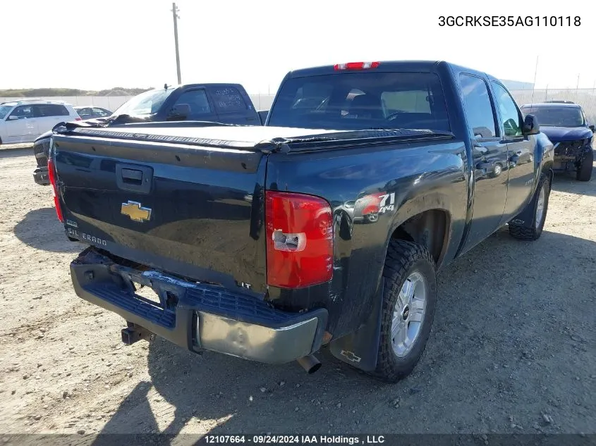 2010 Chevrolet Silverado 1500 VIN: 3GCRKSE35AG110118 Lot: 12107664