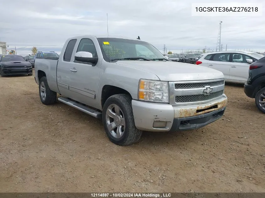 2010 Chevrolet Silverado 1500 VIN: 1GCSKTE36AZ276218 Lot: 12114597