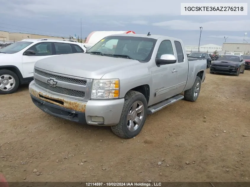 2010 Chevrolet Silverado 1500 VIN: 1GCSKTE36AZ276218 Lot: 12114597