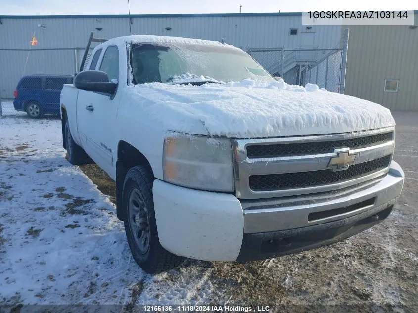 2010 Chevrolet Silverado 1500 VIN: 1GCSKREA3AZ103144 Lot: 12156136