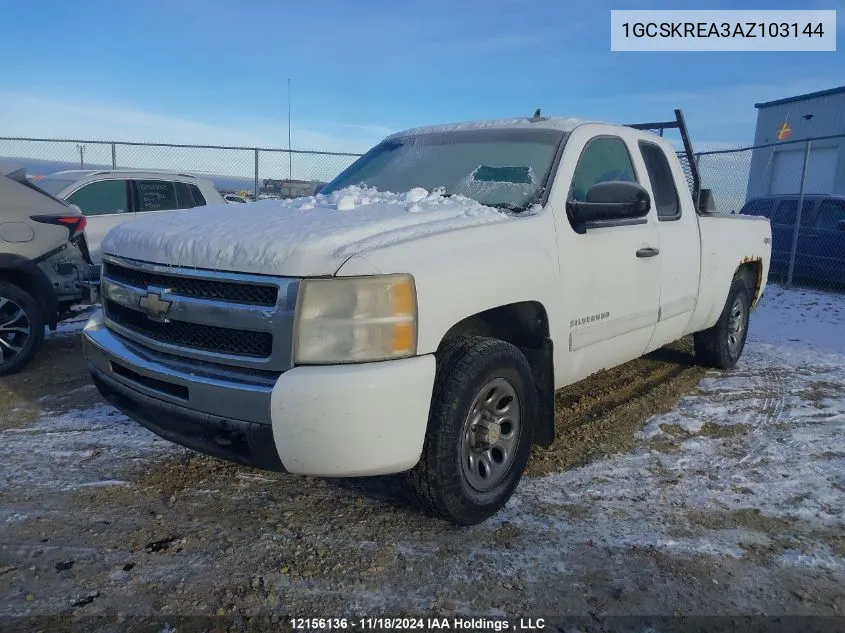 2010 Chevrolet Silverado 1500 VIN: 1GCSKREA3AZ103144 Lot: 12156136