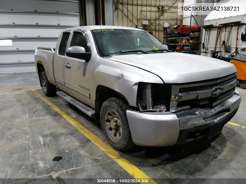 1GCSKREA3AZ138721 2010 Chevrolet Silverado K1500 Ls