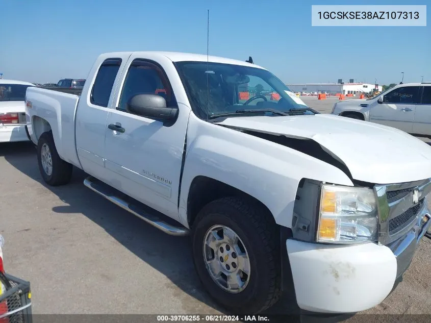 2010 Chevrolet Silverado K1500 Lt VIN: 1GCSKSE38AZ107313 Lot: 39706255