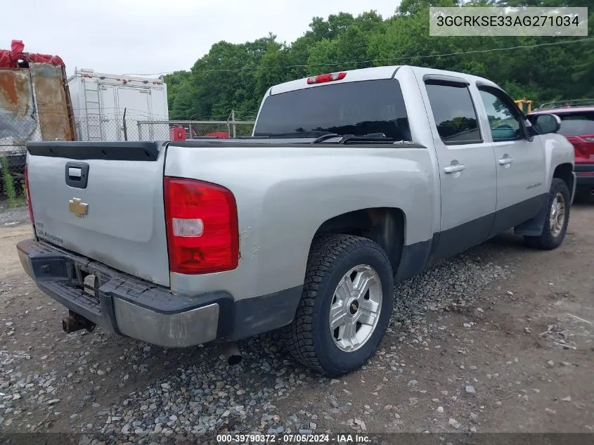 2010 Chevrolet Silverado 1500 Lt VIN: 3GCRKSE33AG271034 Lot: 39790372