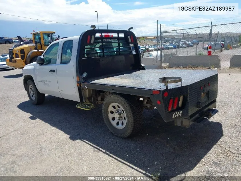 2010 Chevrolet Silverado 1500 Work Truck VIN: 1GCSKPE32AZ189987 Lot: 39918921