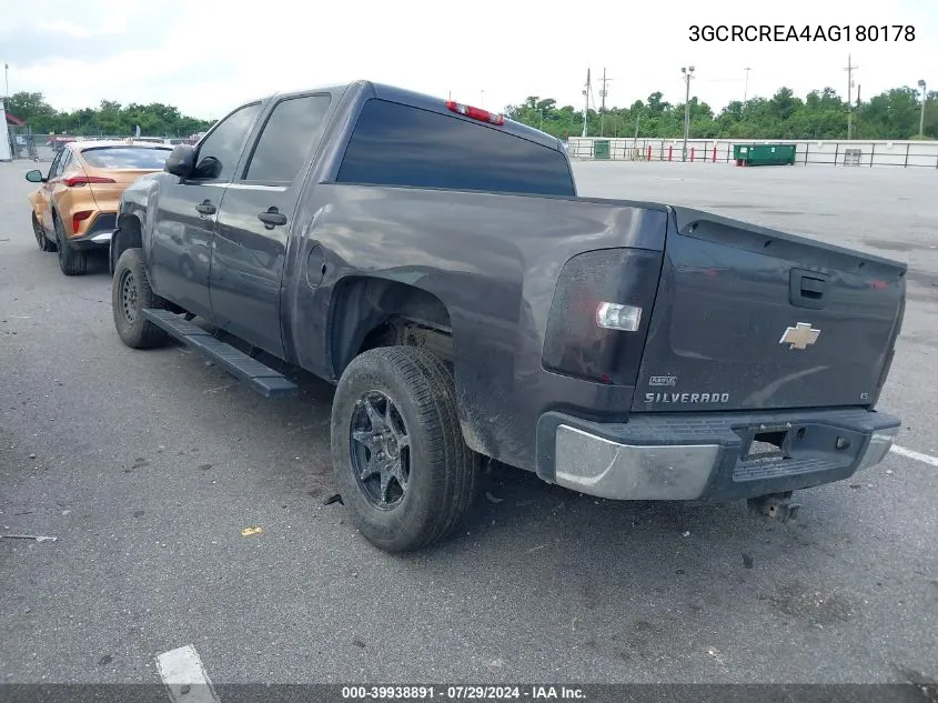 2010 Chevrolet Silverado 1500 Ls VIN: 3GCRCREA4AG180178 Lot: 39938891