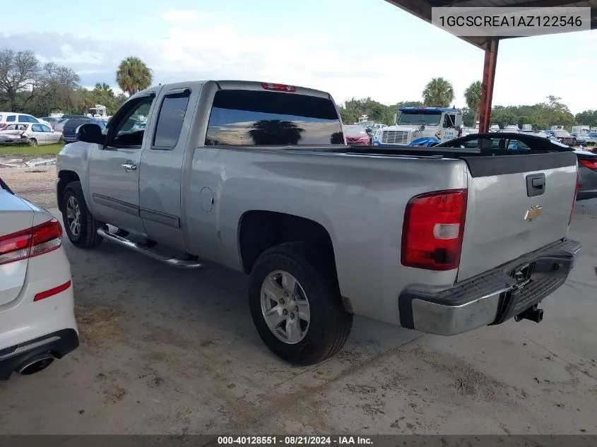 2010 Chevrolet Silverado 1500 Ls VIN: 1GCSCREA1AZ122546 Lot: 40128551