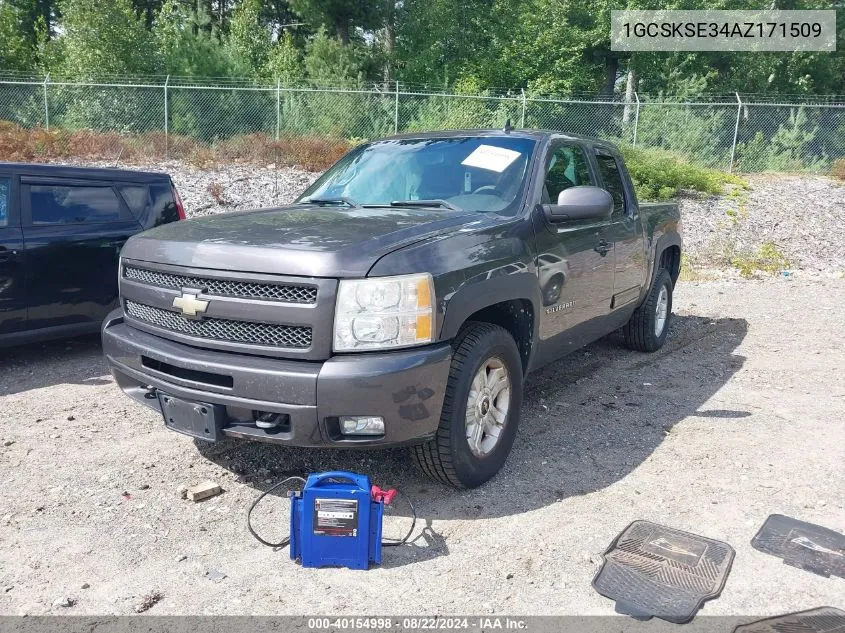 2010 Chevrolet Silverado 1500 Lt VIN: 1GCSKSE34AZ171509 Lot: 40154998