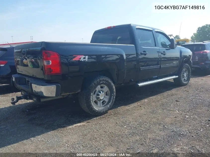 2010 Chevrolet Silverado 2500Hd Ltz VIN: 1GC4KYBG7AF149816 Lot: 40584930