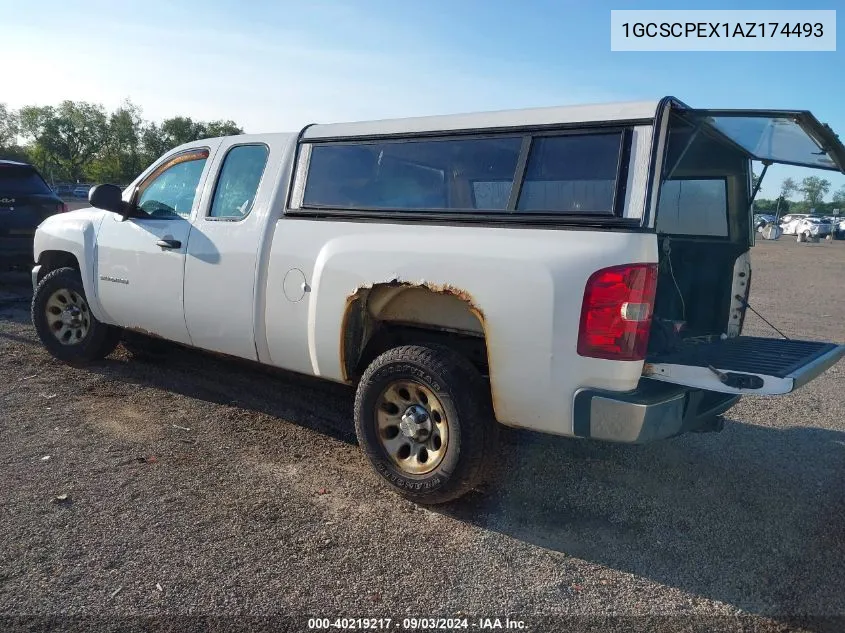 2010 Chevrolet Silverado 1500 Work Truck VIN: 1GCSCPEX1AZ174493 Lot: 40219217