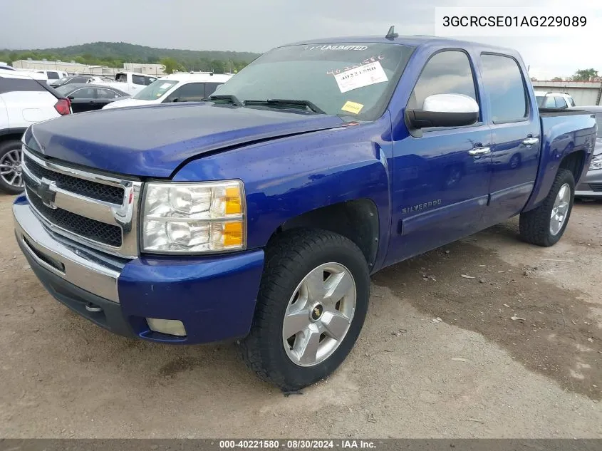 2010 Chevrolet Silverado 1500 Lt VIN: 3GCRCSE01AG229089 Lot: 40221580