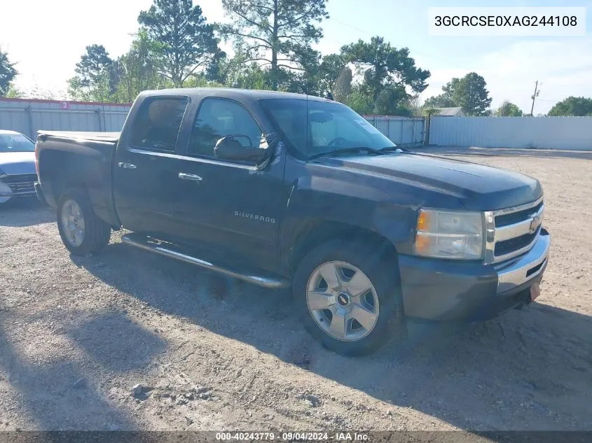 2010 Chevrolet Silverado 1500 Lt VIN: 3GCRCSE0XAG244108 Lot: 40243779