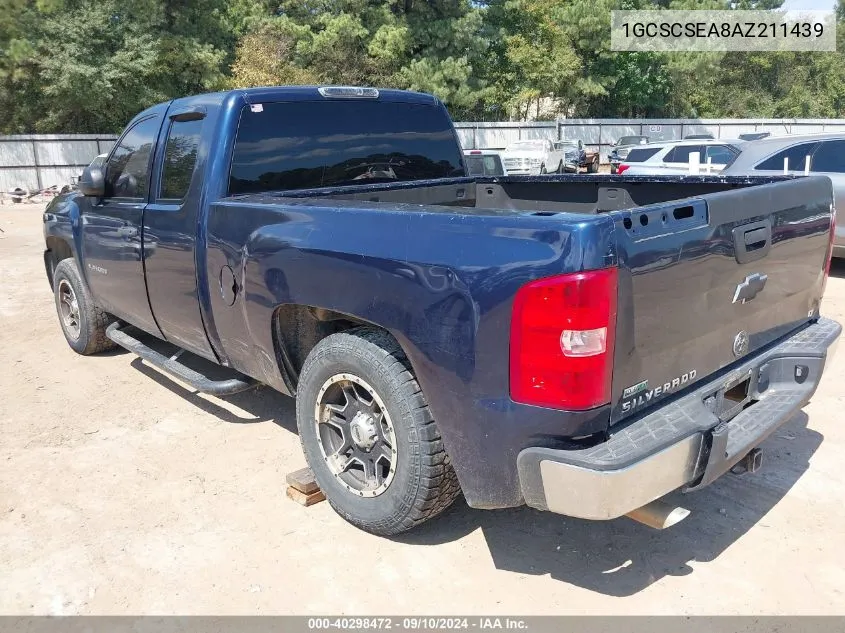 1GCSCSEA8AZ211439 2010 Chevrolet Silverado 1500 Lt