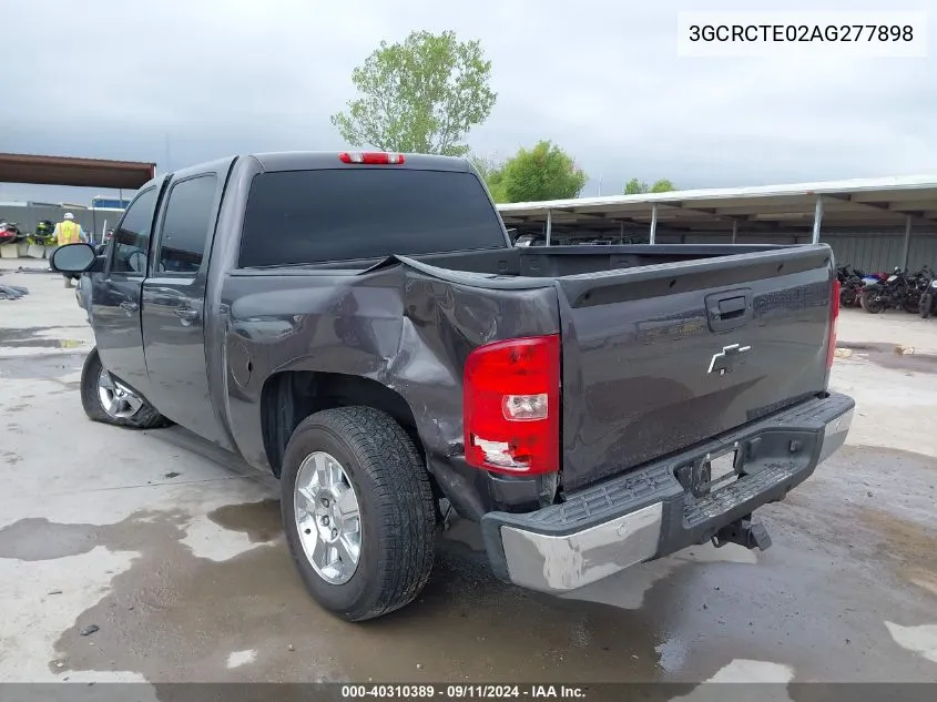 2010 Chevrolet Silverado C1500 Ltz VIN: 3GCRCTE02AG277898 Lot: 40310389