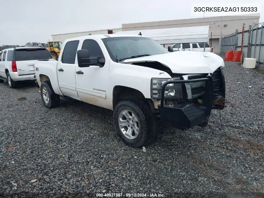 2010 Chevrolet Silverado 1500 K1500 Lt VIN: 3GCRKSEA2AG150333 Lot: 40327357