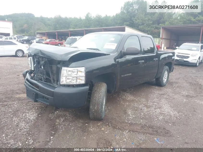 2010 Chevrolet Silverado 1500 Work Truck VIN: 3GCRKPE38AG271608 Lot: 40330404