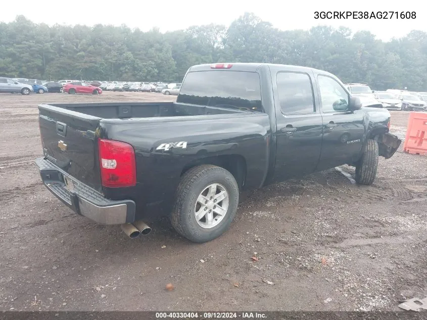 2010 Chevrolet Silverado 1500 Work Truck VIN: 3GCRKPE38AG271608 Lot: 40330404