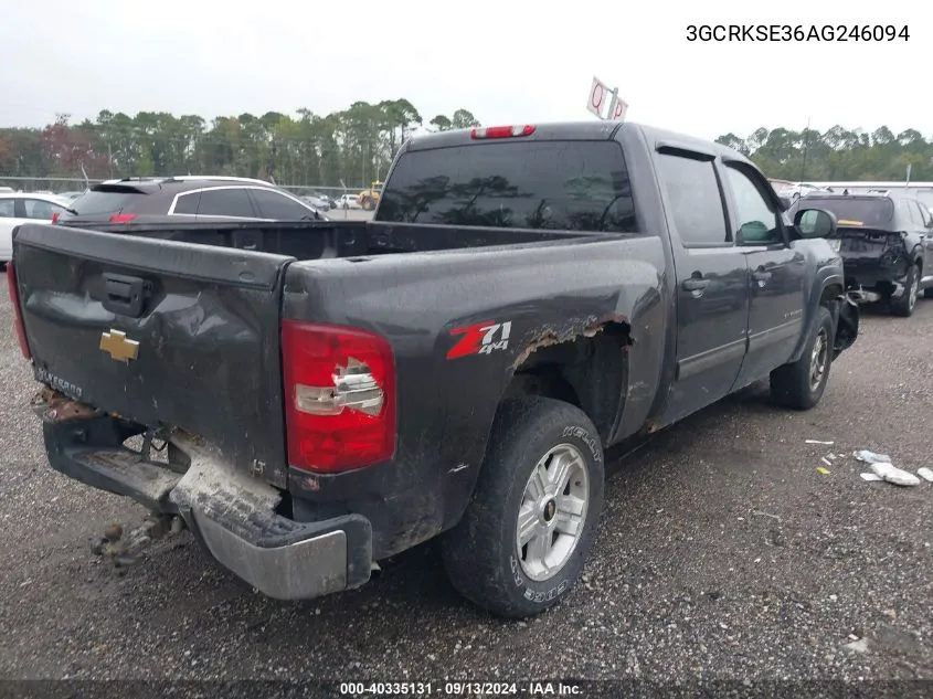 2010 Chevrolet Silverado 1500 Lt VIN: 3GCRKSE36AG246094 Lot: 40335131