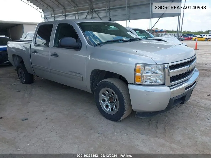 2010 Chevrolet Silverado 1500 Ls VIN: 3GCRCREA7AG140998 Lot: 40338352