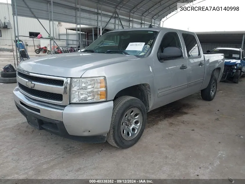 2010 Chevrolet Silverado 1500 Ls VIN: 3GCRCREA7AG140998 Lot: 40338352