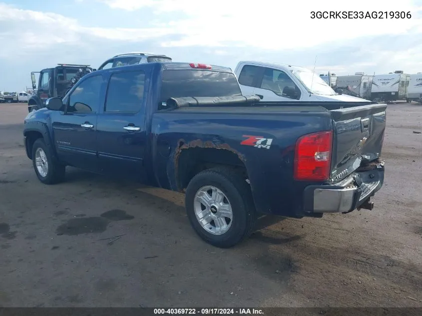 2010 Chevrolet Silverado 1500 Lt VIN: 3GCRKSE33AG219306 Lot: 40369722