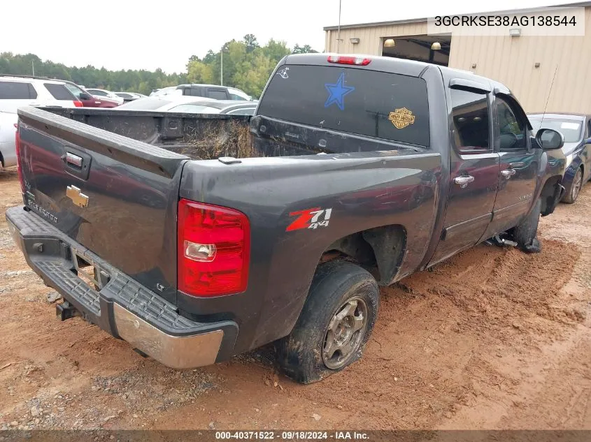 2010 Chevrolet Silverado K1500 Lt VIN: 3GCRKSE38AG138544 Lot: 40371522