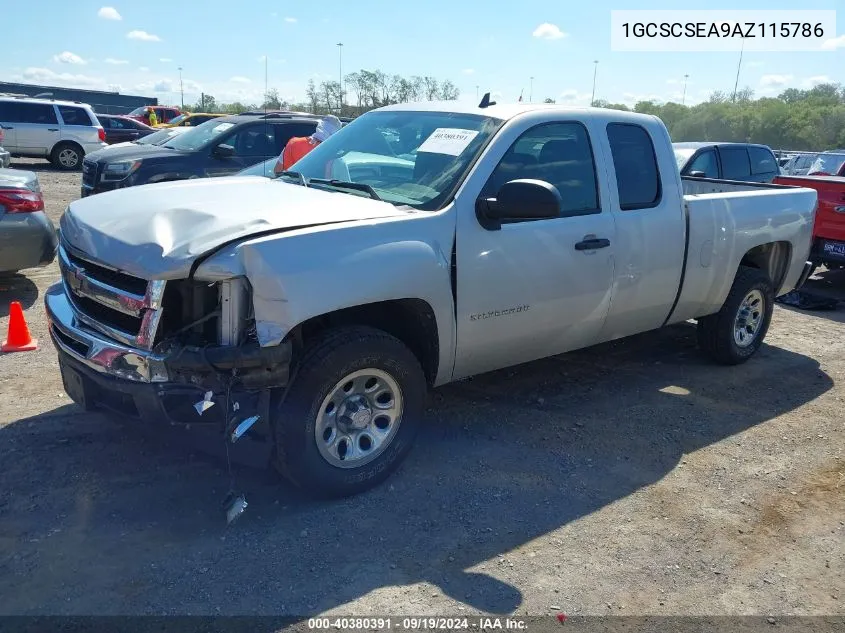 1GCSCSEA9AZ115786 2010 Chevrolet Silverado 1500 Lt