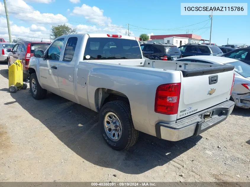 1GCSCSEA9AZ115786 2010 Chevrolet Silverado 1500 Lt