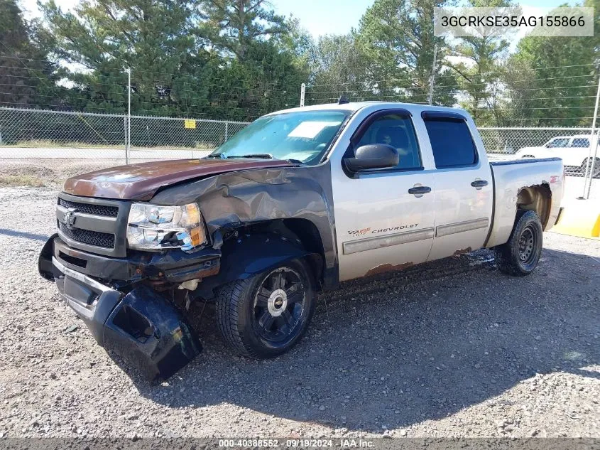 2010 Chevrolet Silverado 1500 Lt VIN: 3GCRKSE35AG155866 Lot: 40388552