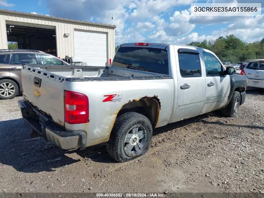 2010 Chevrolet Silverado 1500 Lt VIN: 3GCRKSE35AG155866 Lot: 40388552