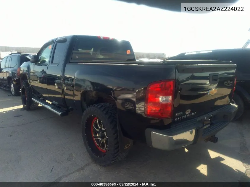 2010 Chevrolet Silverado 1500 VIN: 1GCSKREA2AZ224022 Lot: 40390171