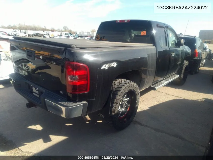 2010 Chevrolet Silverado 1500 Ls VIN: 1GCSKREA2AZ224022 Lot: 40390171