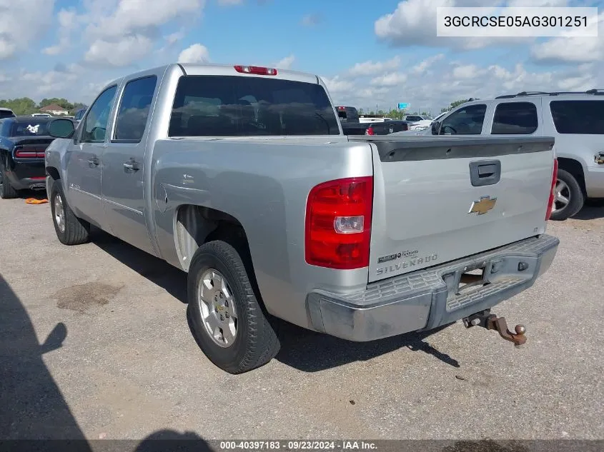 3GCRCSE05AG301251 2010 Chevrolet Silverado 1500 Lt