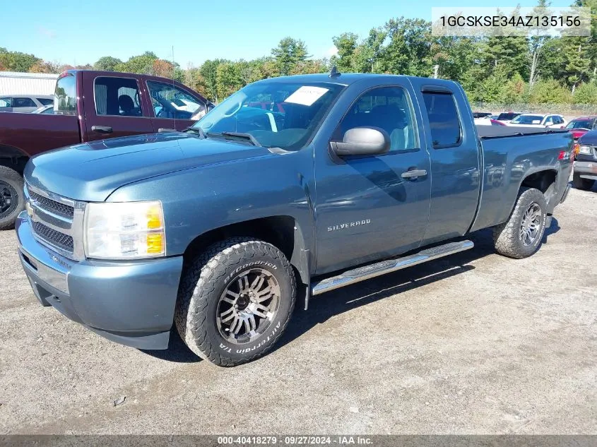 2010 Chevrolet Silverado 1500 Lt VIN: 1GCSKSE34AZ135156 Lot: 40418279