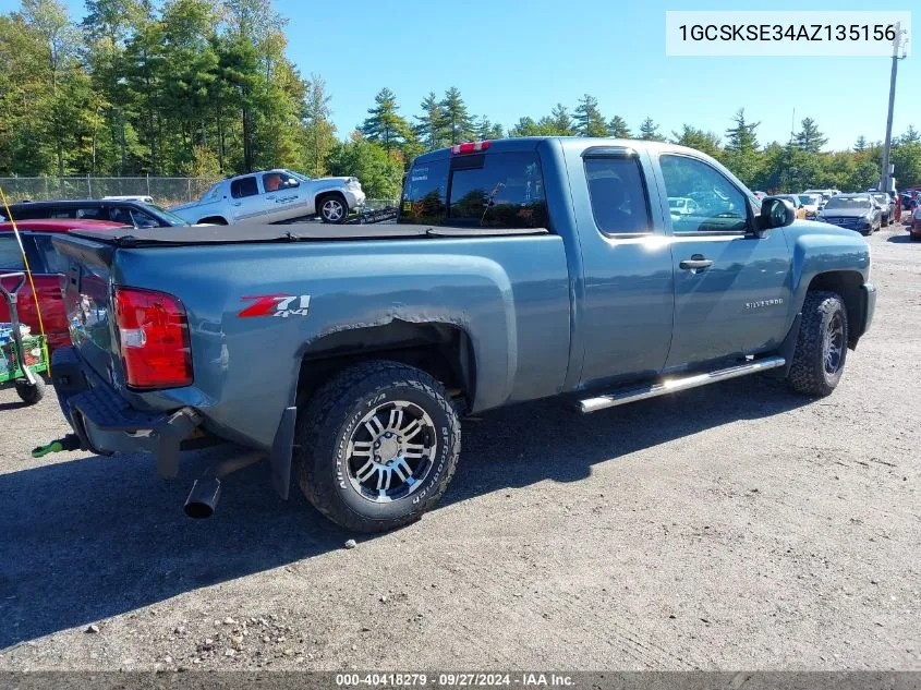 2010 Chevrolet Silverado 1500 Lt VIN: 1GCSKSE34AZ135156 Lot: 40418279