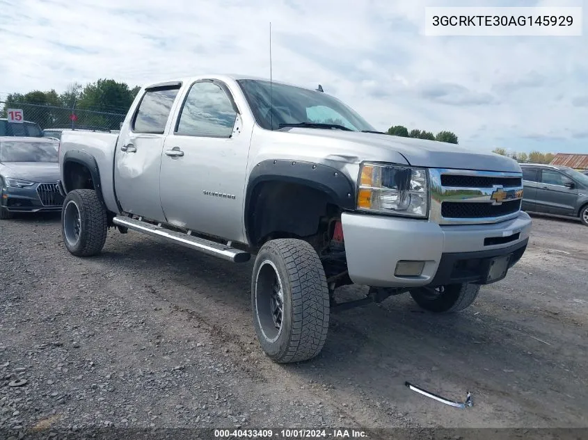 2010 Chevrolet Silverado K1500 Ltz VIN: 3GCRKTE30AG145929 Lot: 40433409