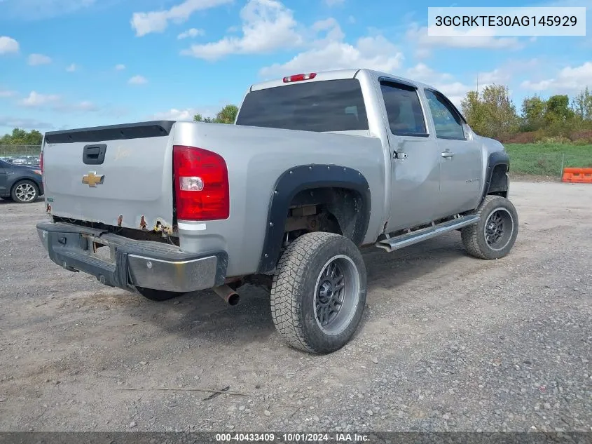 2010 Chevrolet Silverado K1500 Ltz VIN: 3GCRKTE30AG145929 Lot: 40433409