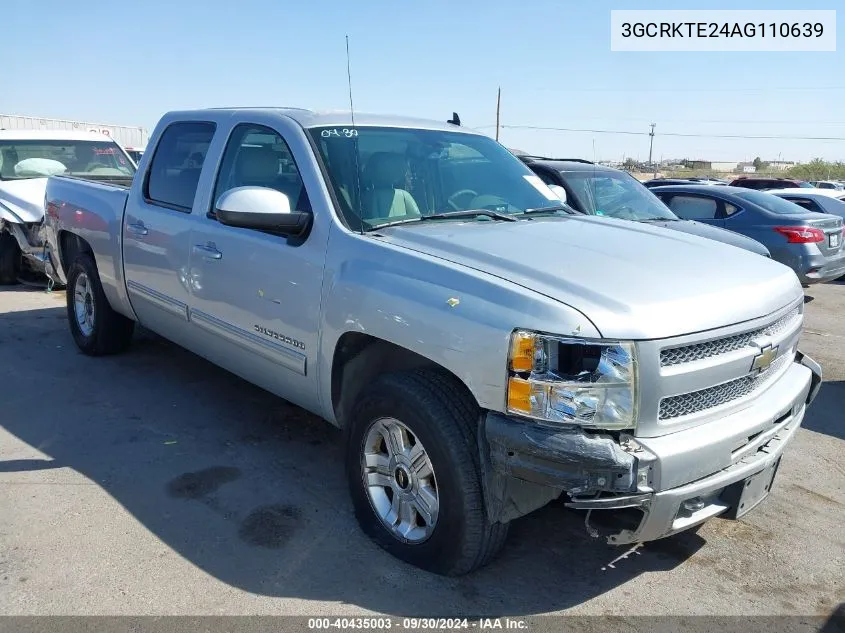 2010 Chevrolet Silverado 1500 Ltz VIN: 3GCRKTE24AG110639 Lot: 40435003