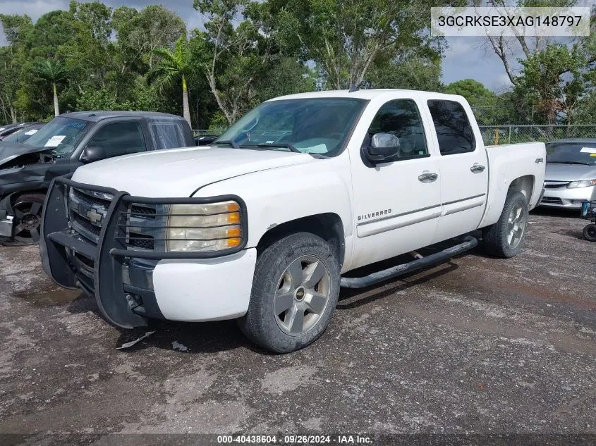 2010 Chevrolet Silverado K1500 Lt VIN: 3GCRKSE3XAG148797 Lot: 40438604