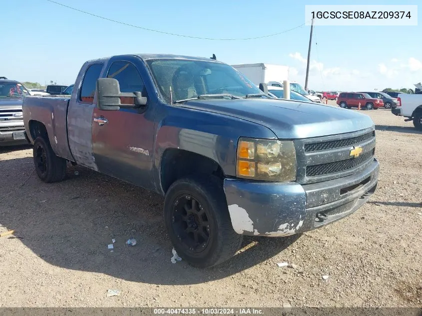 2010 Chevrolet Silverado 1500 Lt VIN: 1GCSCSE08AZ209374 Lot: 40474335