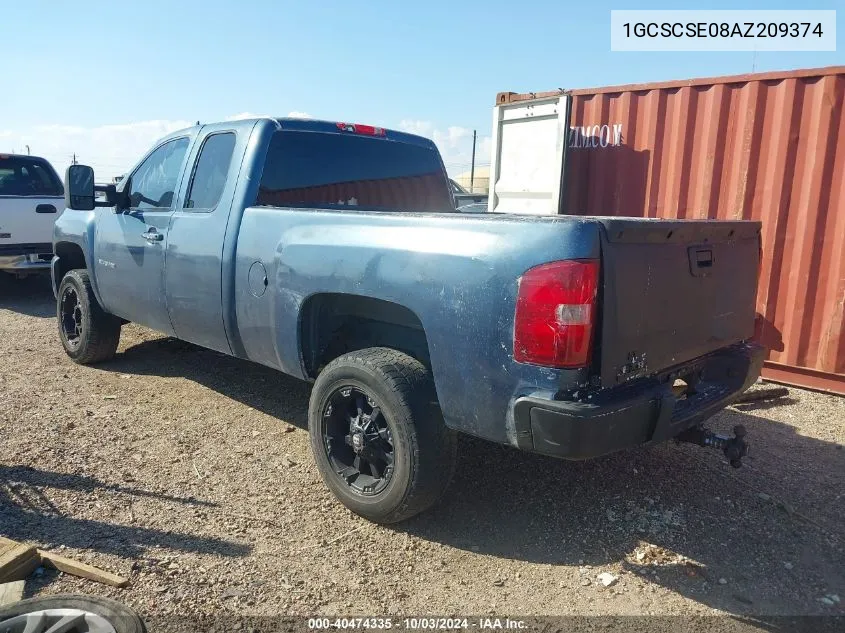 2010 Chevrolet Silverado 1500 Lt VIN: 1GCSCSE08AZ209374 Lot: 40474335