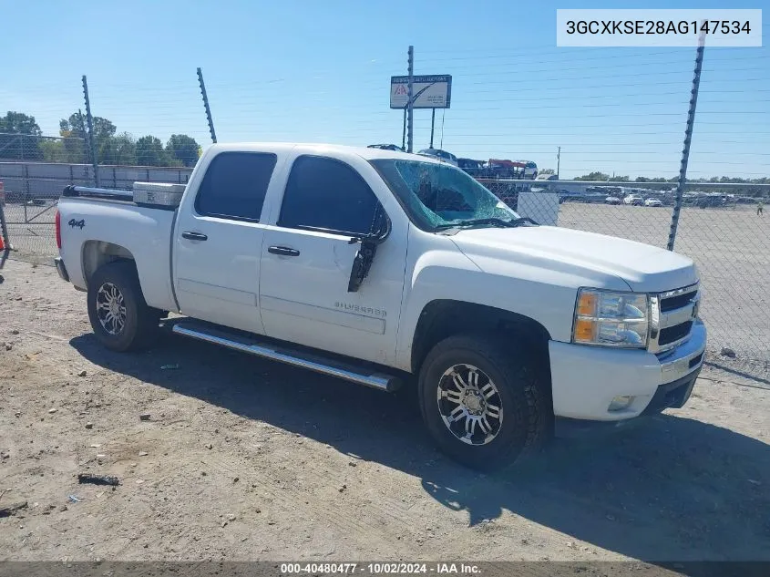 3GCXKSE28AG147534 2010 Chevrolet Silverado 1500 Lt