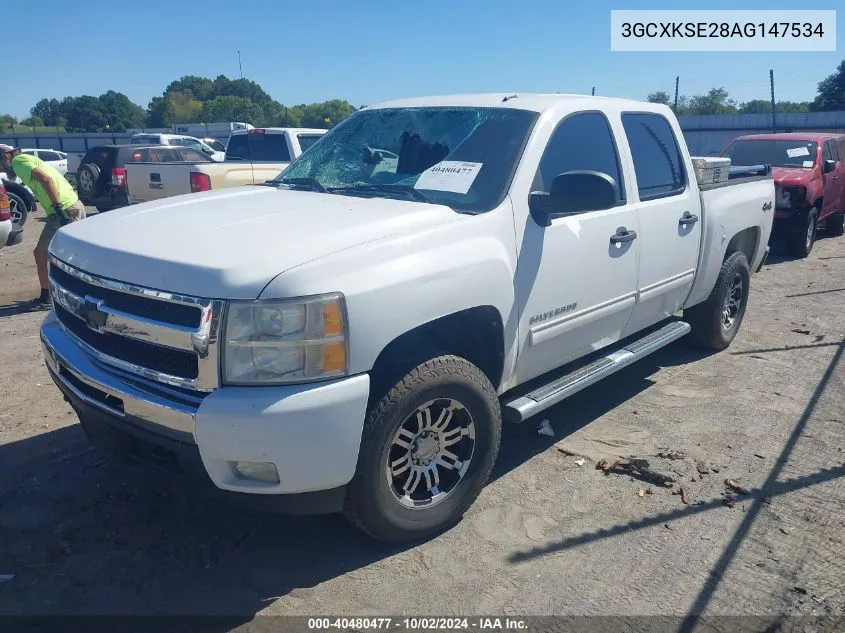 2010 Chevrolet Silverado 1500 Lt VIN: 3GCXKSE28AG147534 Lot: 40480477