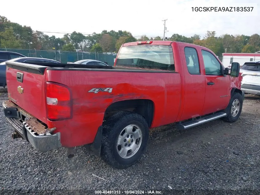 1GCSKPEA9AZ183537 2010 Chevrolet Silverado 1500 Work Truck