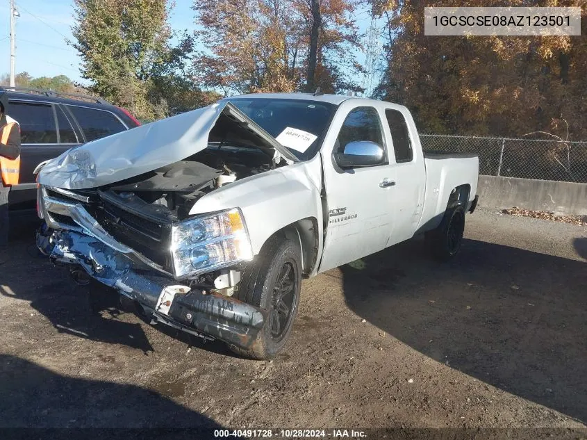 1GCSCSE08AZ123501 2010 Chevrolet Silverado 1500 Lt