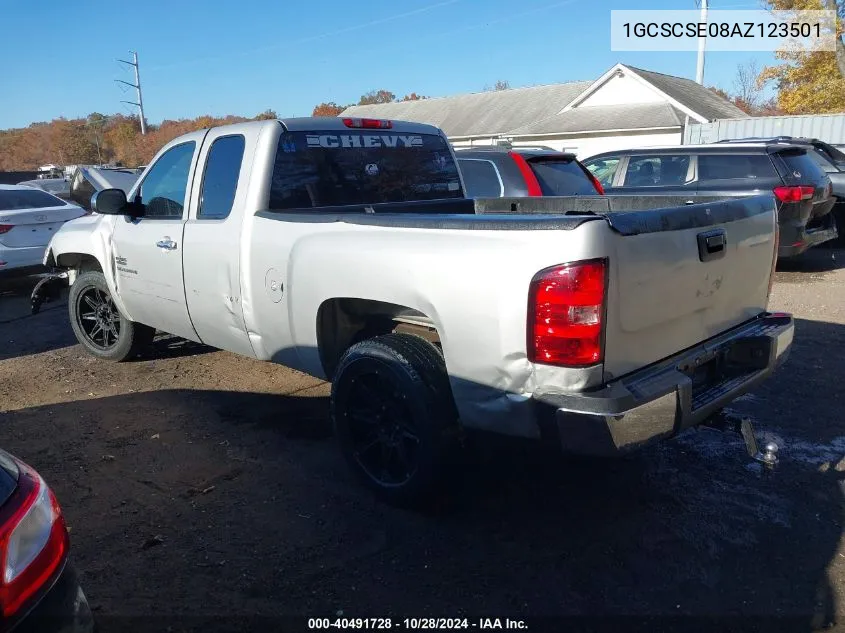 1GCSCSE08AZ123501 2010 Chevrolet Silverado 1500 Lt