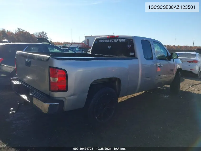 1GCSCSE08AZ123501 2010 Chevrolet Silverado 1500 Lt