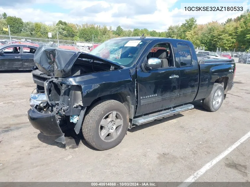 2010 Chevrolet Silverado 1500 Lt VIN: 1GCSKSE32AZ180533 Lot: 40514868